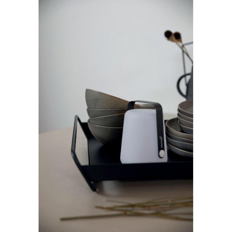 Plateau en acier inoxydable Alto, H 3,5 po x l 21 po x P 15 po, Anthracite
