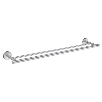 Wall mounted double towel bar