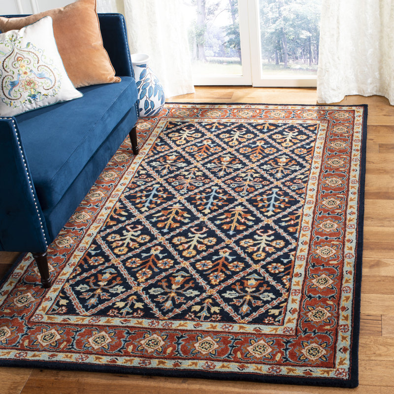 Wahcheechee Hand Tufted Wool Oriental Rug, Rectangle 6' x 9'