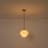 1-light Brass Frosted Glass Schoolhouse Single Pendant