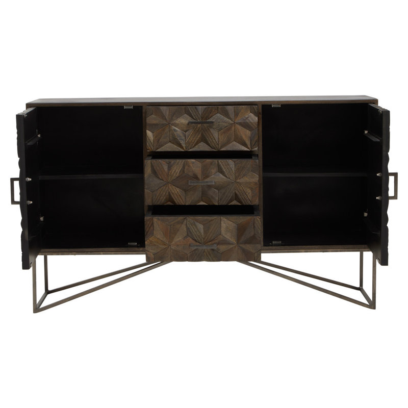 Amelie-Mai 141cm Solid Wood Sideboard