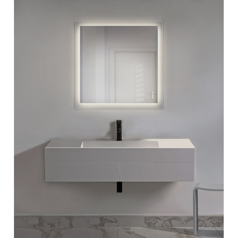 Miroir de salle de bain mural Raney, 36 po x 36 po