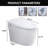 Smart Bidet Combo Toilet with Self-Cleaning Nozzle and Remote Control