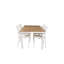 Navya 4 - Person Teak Solid Wood Patio Dining Set Extendable Rectangular Table