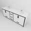 84 po L x P 22 po Meuble-lavabo blanc avec comptoir Scratch - comptoir en quartz et robinet - rangement à fermeture en douceur pour les fournitures de salle de bain-160088070