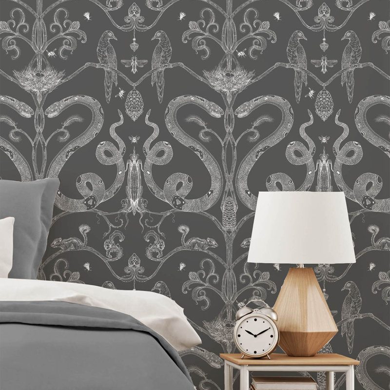 Snake Party, White/Charcoal Gray