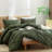 BESTOUCH Duvet Cover Set 100% Washed Cotton Linen Feel Lightweight-114986057-114986045