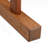 47.2'' W Solid Wood Outdoor Bench, Sloping Seat Patio Bench