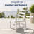 7-Piece HDPE Outdoor Patio Dining Set with Rectangular Table, Umbrella Hole and Armchairs, All-Weather Patio Furniture-1397900757-1397900752