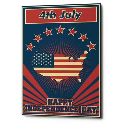 «Independence Day USA», art mural sur toile