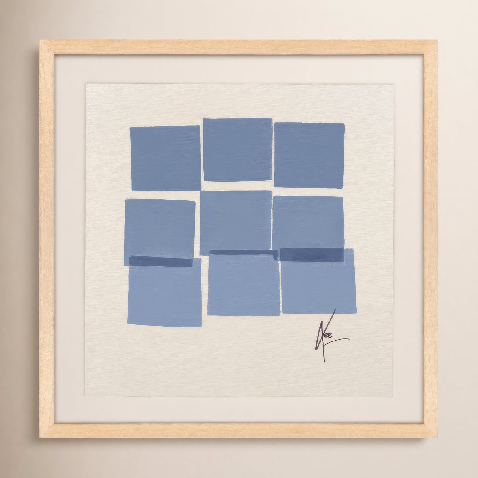 Reflection 1 by Lee Lessem, Brown, 44" H x 44" W x 1.25" D