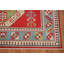 Tapis vert et rouge Kazak