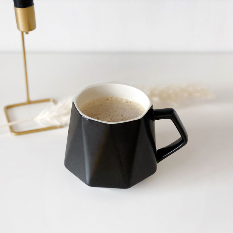 Dayris Ceramic Coffee Mug, Black