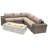 Dzheni Fully Assembled  4 Person Seating Group With Firepit And Sunbrella Cushions-1087603833