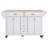 Kitchen Island With Rubber Wood Countertop-598838175