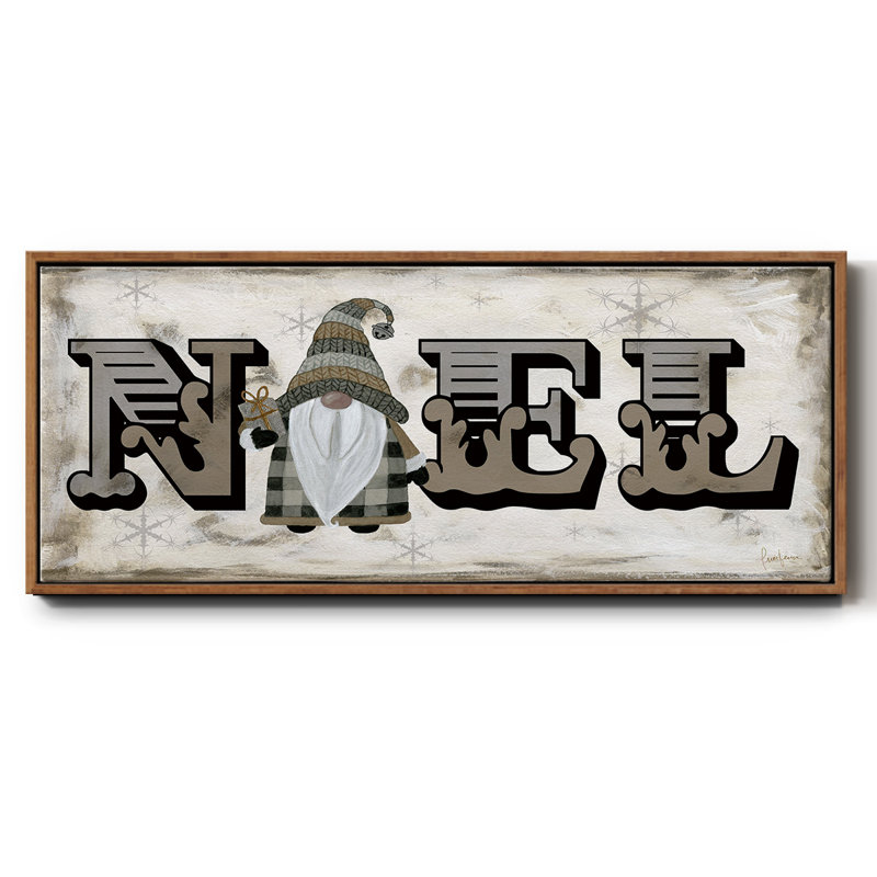 Winter Wonderland Friends Noel - toile encadrée, H 12 po x l 30 po