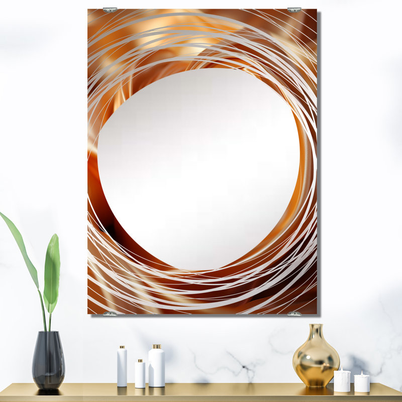 Paigton - Miroir mural à spirales abstraites, 40 po x 30 po