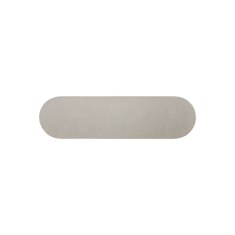 Vida 66'' Sand Grey Textured Concrete Rectangular Console Table