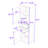 Gillam Tall Freestanding Bathroom Cabinet with Transparent Glass Door and Adjustable Shelving-792219215