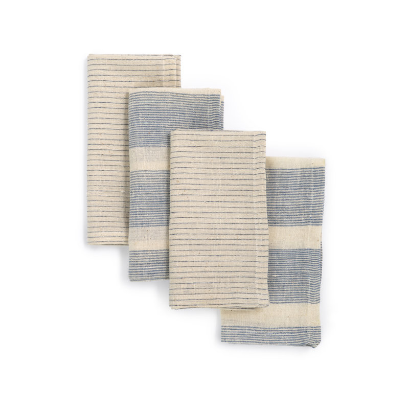 Knouse Cotton Blend Striped Rectangle Napkin
