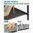 32'' Wide 3-Tier Metal Mesh Shoe Rack for Closet, Stackable and Adjustable, Good for High Heels-1156727743