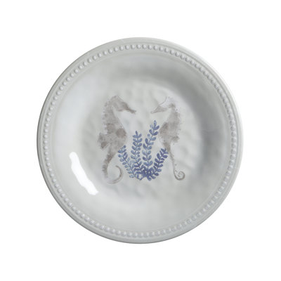 6 Piece Melamine Dessert Plate Set - Paradise