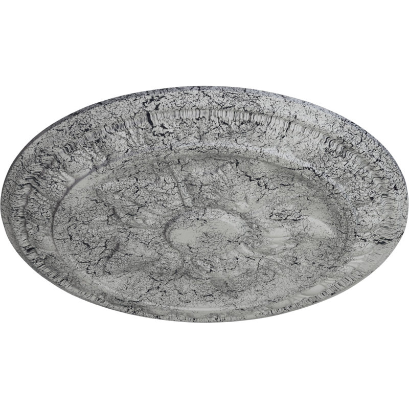 Médaillon de plafond Endurathane Swindon, 16 DE 7/8 po x P 1 1/2 po (pour auvents jusqu'à 2 7/8 po), fini or irisé peint à la main
