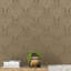 Emporium Metallic Mehndi Damask 3D Embossed 33' L x 21" W Wallpaper Roll-62048043