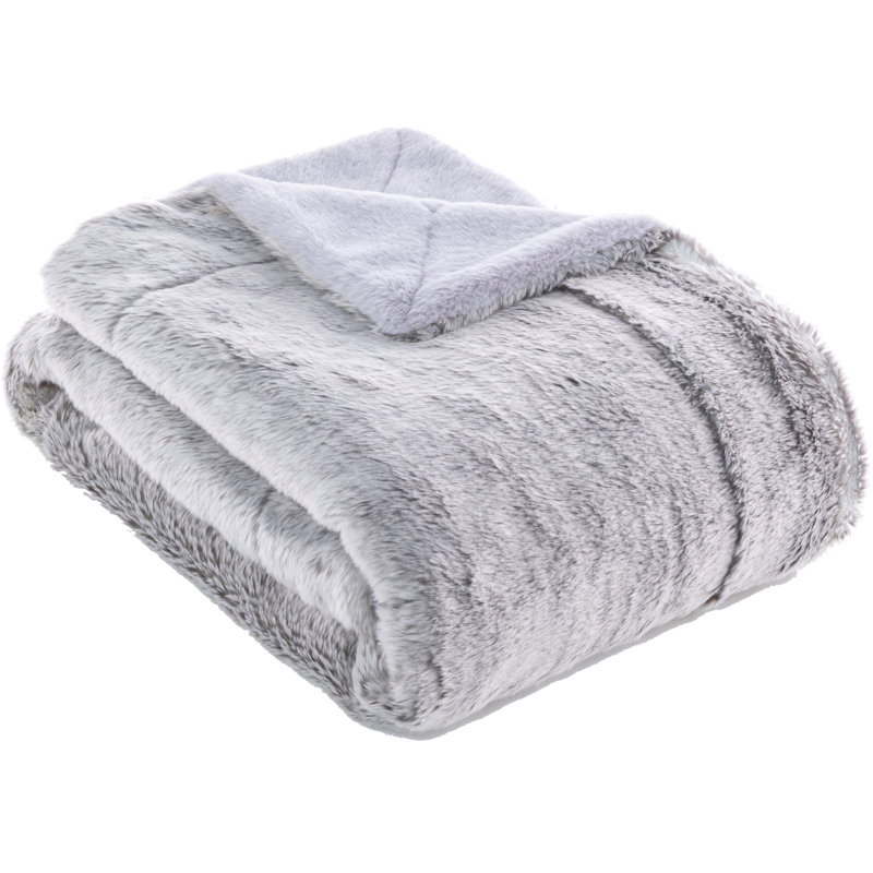 Hand Woven Throw Blanket, Gray