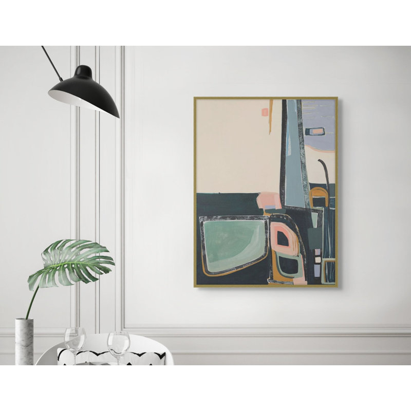 Abstract Print by Anne Abueva, 17.25" H x 13.25" W
