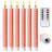 Fluted Ribbed Grooved LED Flameless Taper Candles, Remote, On/Off Button, Battery Operated, 6 Pack-294956543