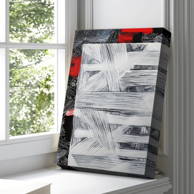 Toile tendue avec châssis abstrait CDXLV III
