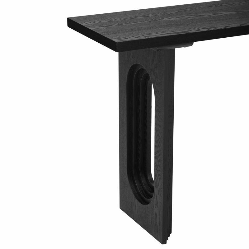 Uniquely Designed Console Table, Black