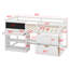 Lit mezzanine bas avec bureau roulant-1181305252