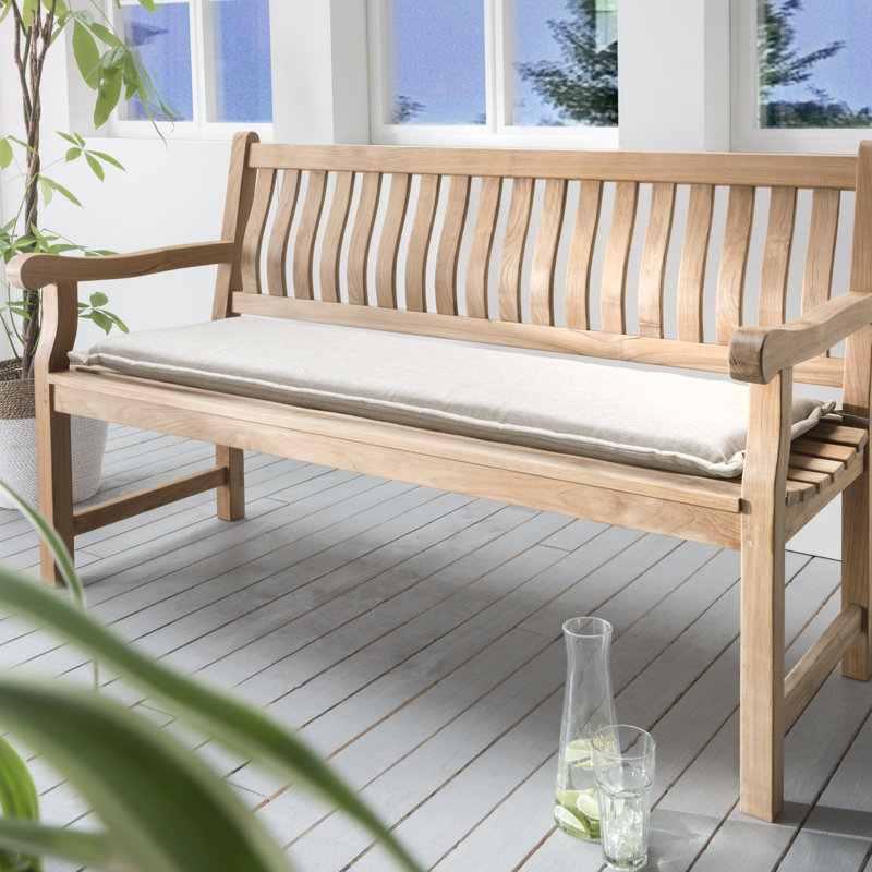Polster für Gartenbank, 5cm H x 130cm W x 45cm D, Grey