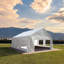 Tente de barbecue d'extérieur 20 x 20 pieds - construction et installation imperméable d'une housse de mariage stable