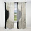 Minimalism Black And White Paint Reunion - Nautical Room Darkening Coastal Curtain - 1 Panel-107826598