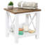 Banc de douche avec tablette de rangement 16,75 "x 12,5" x 17,25 "Aidden