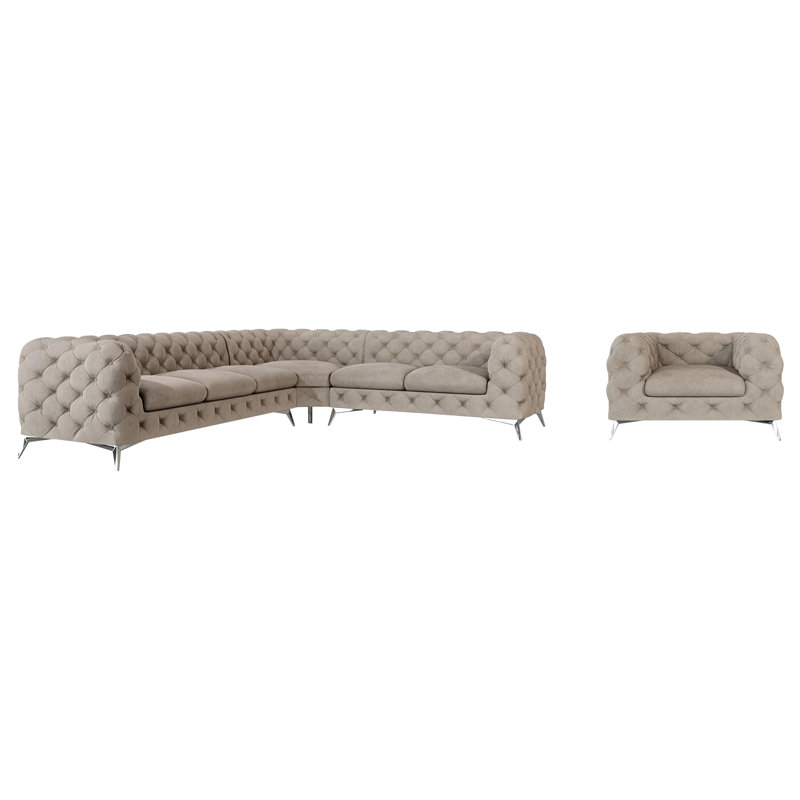 Bixby 3 - Piece Velvet Living Room Set