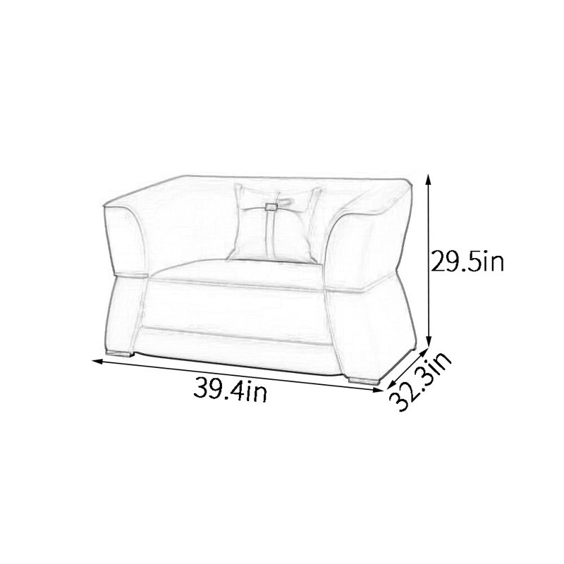 Fauteuil d'appoint décontracté de luxe Business Light