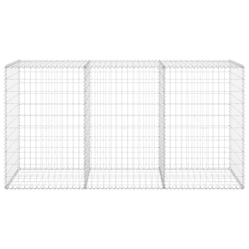 Mur de soutènement en acier galvanisé 78,7 x 23,6 x 39,4 po Gabion, H 23,6 po x l 78,7 po