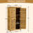 Outdoor Storage Cabinet, Wood Garden Shed, Pool Storage Shed With Lockable Door, Waterproof Roof And 2 Removable Shelves, Vertical Outside Storage Shed For Patio, Backyard And Lawn