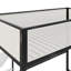 Lit mezzanine simple avec bureau et tablettes-620870730