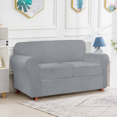 Hearston Velvet Box Cushion Slipcover