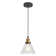 Betton 1 - Light Black/Gold/Clear Pendant
