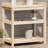  Potting Table Natural Pine Solid Pine Wood Medium Potting Table