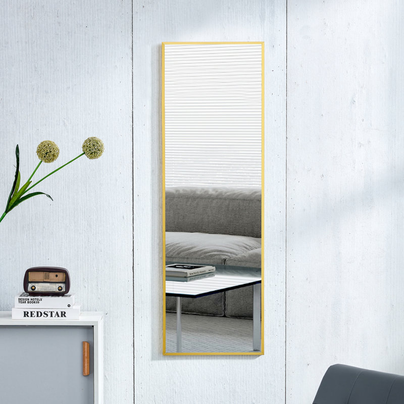 Miroir Quinnisha, Doré, Aluminum, H 48 po x l 13,8 po