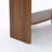 Mid-Century Modern End Table with Faux Travertine Top, Drawer and Open Shelf Nightstand