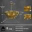 6 - Light Glass Chandelier