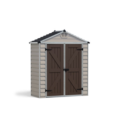 6 ft. W x 3 ft. D Plastic Garden Shed